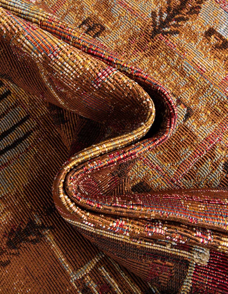 Detail image of 6' x 6' Easy-Clean Modern Indoor / Outdoor Square Rug