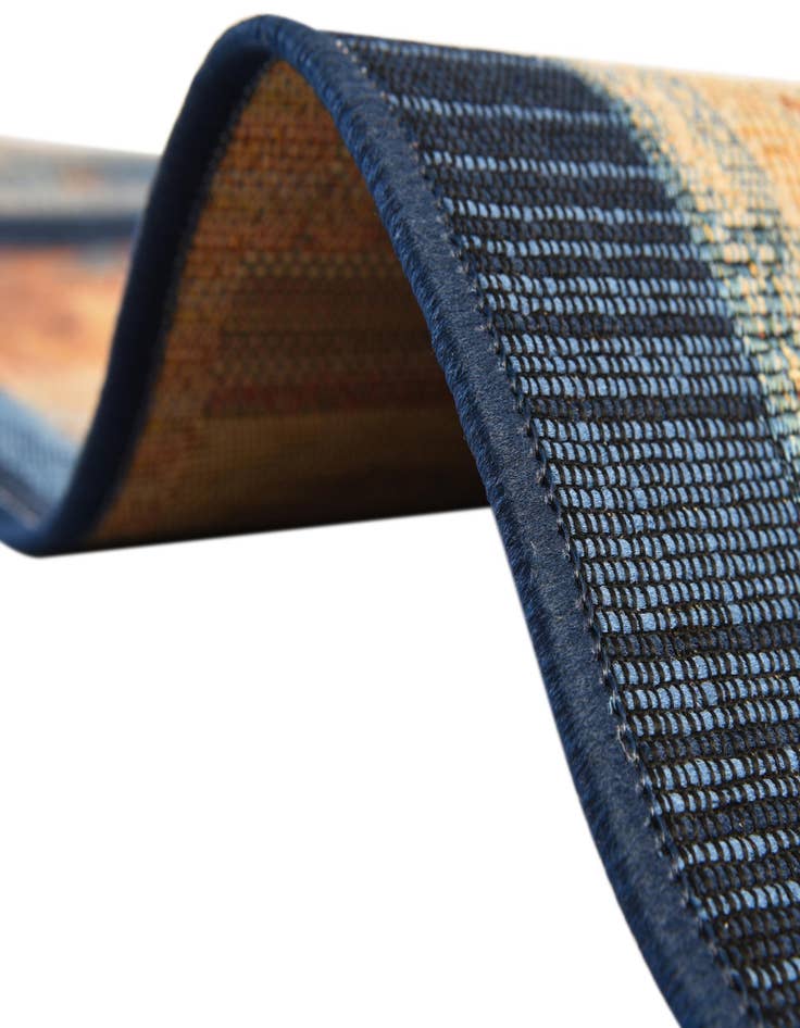 Detail image of 6' x 6'  Washable Modern Indoor / Outdoor Square Rug