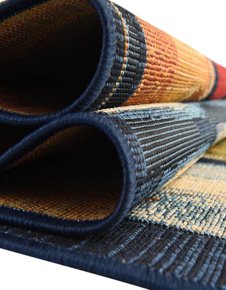 Detail image of 6' x 6'  Washable Modern Indoor / Outdoor Square Rug