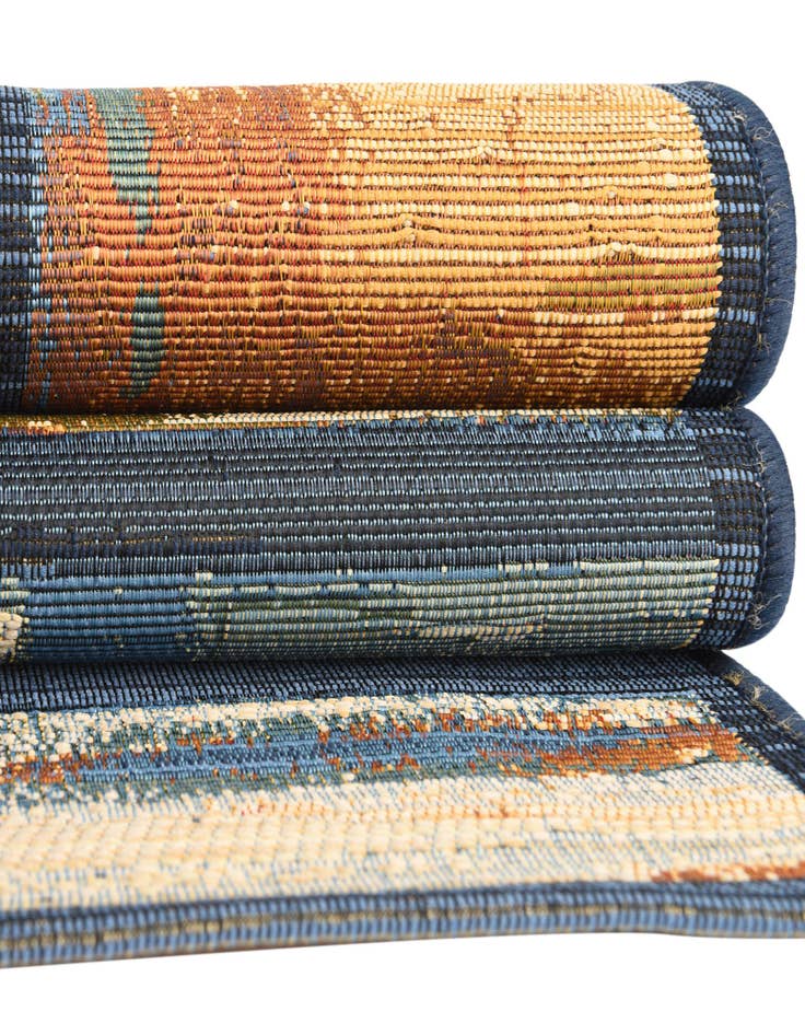 Detail image of 6' x 6'  Washable Modern Indoor / Outdoor Square Rug