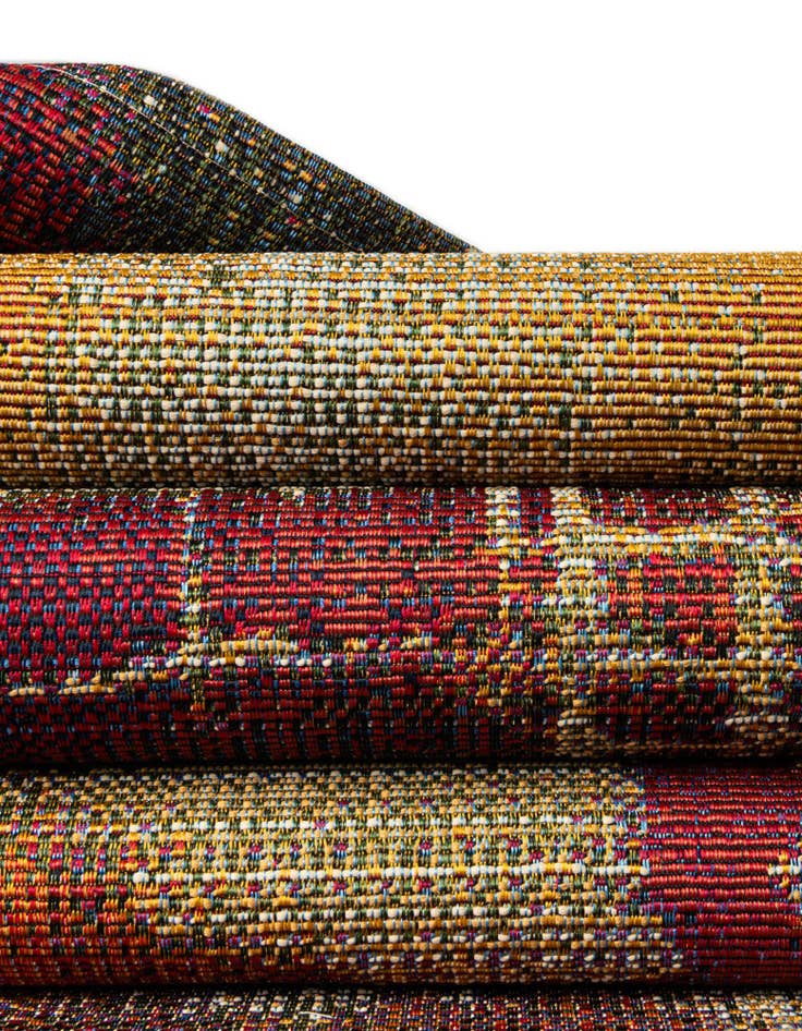 Detail image of 6' x 6'  Washable Modern Indoor / Outdoor Square Rug