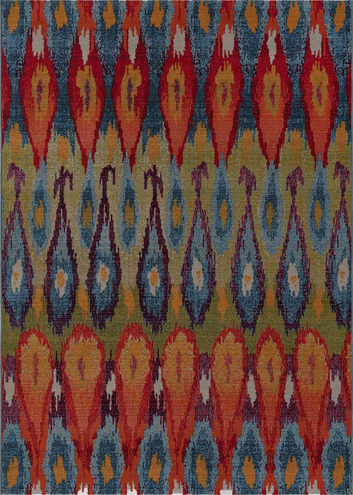 6' x 6' Easy-Clean Modern Indoor / Outdoor Square Rug