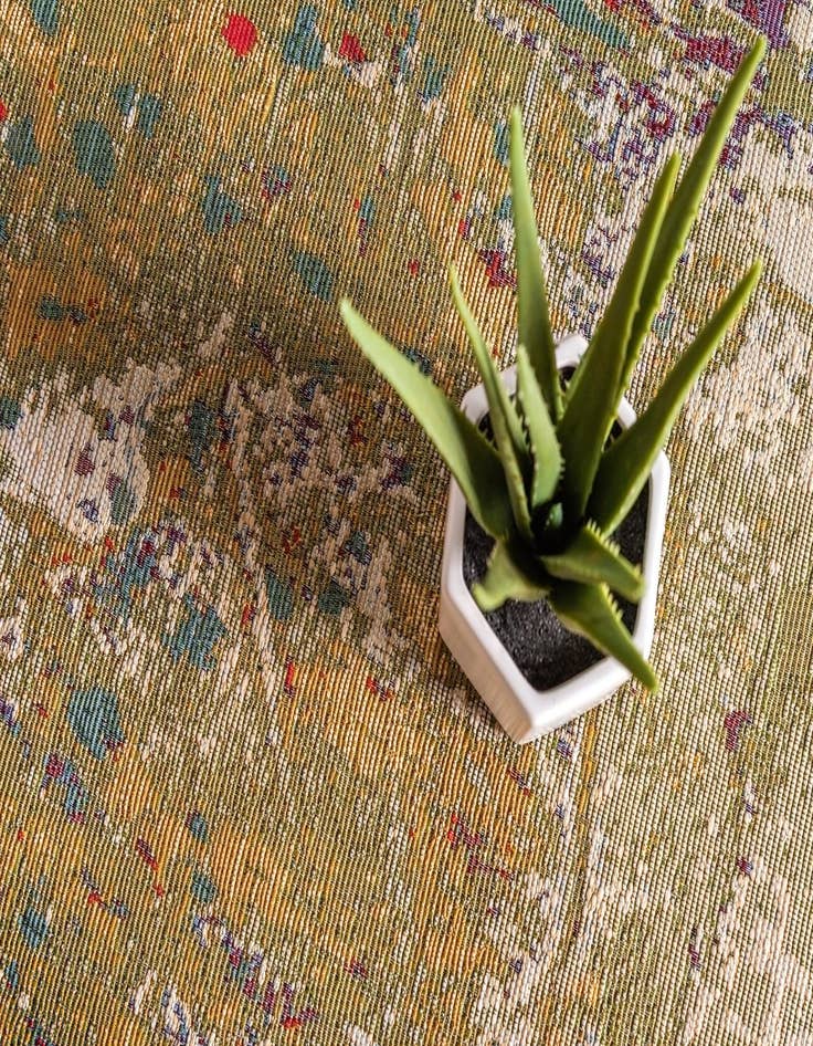 Detail image of 8' x 8'  Washable Modern Indoor / Outdoor Square Rug