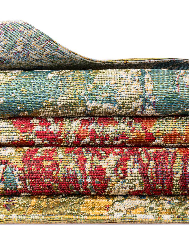 Detail image of 8' x 8'  Washable Modern Indoor / Outdoor Square Rug