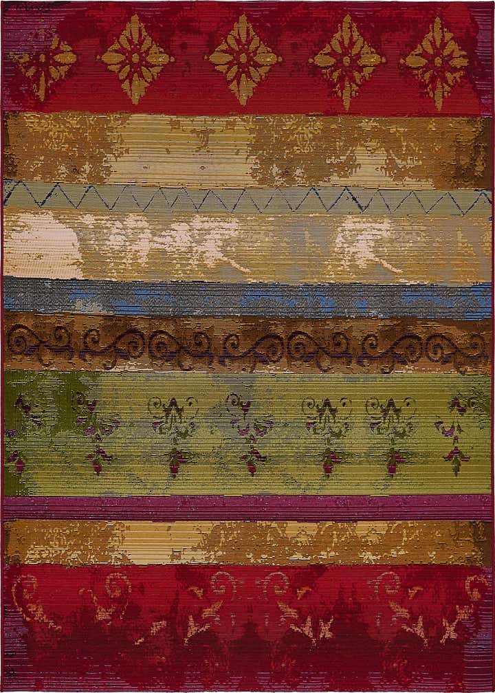 6' x 6' Easy-Clean Modern Indoor / Outdoor Square Rug