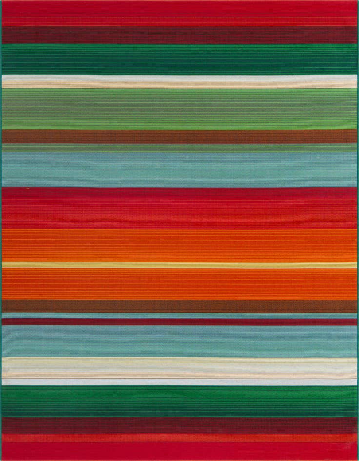 Detail image of 6' x 6' Easy-Clean Modern Indoor / Outdoor Square Rug
