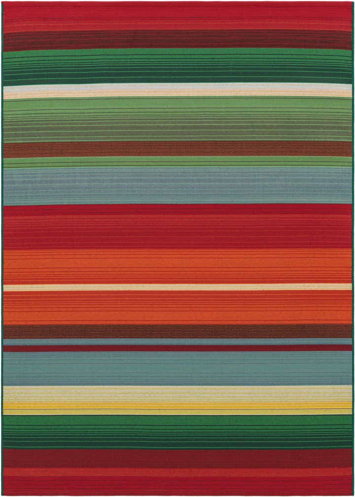 5' 3 x 5' 3 Easy-Clean Modern Indoor / Outdoor Square Rug