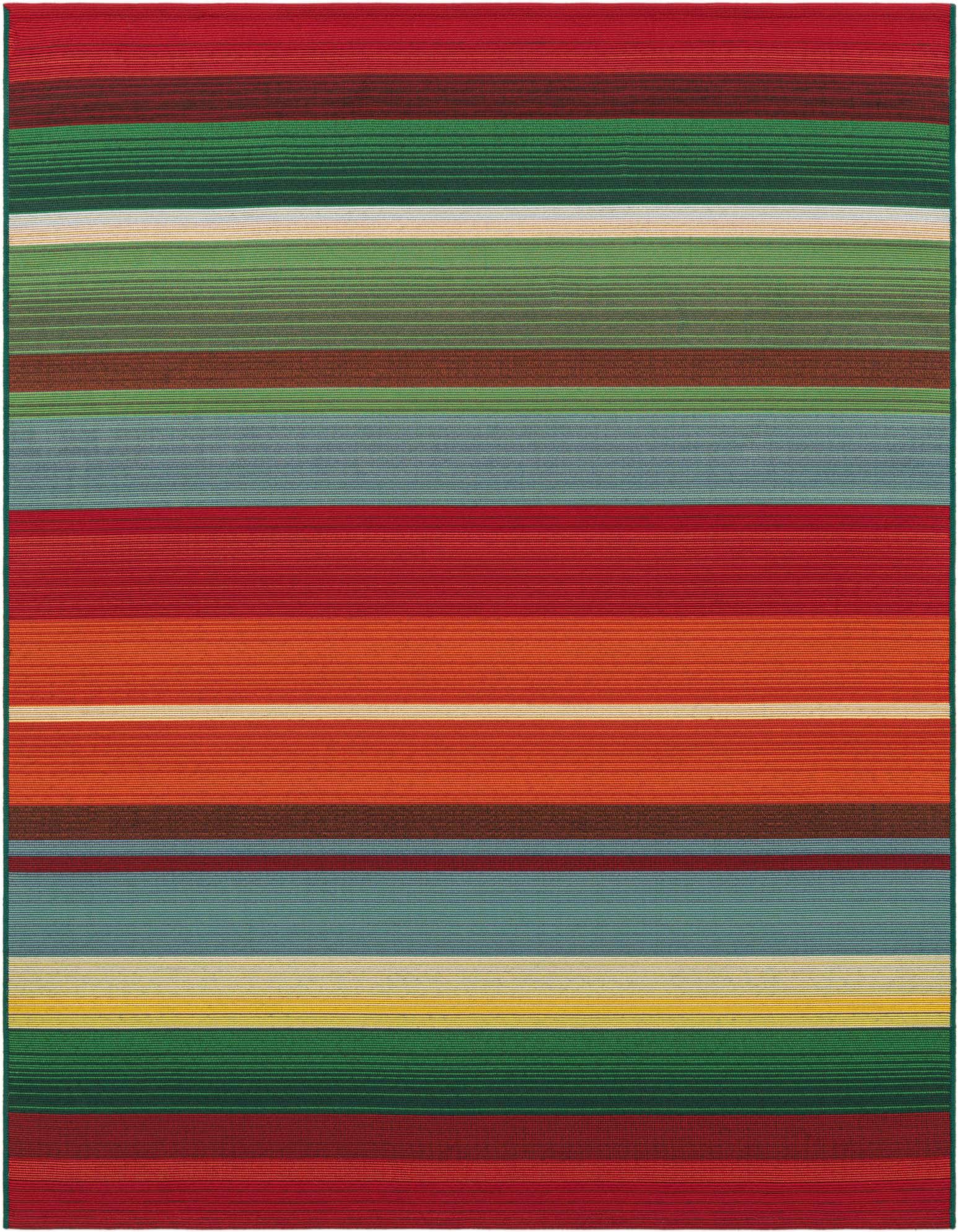 5' 3 x 5' 3 Easy-Clean Modern Indoor / Outdoor Square Rug