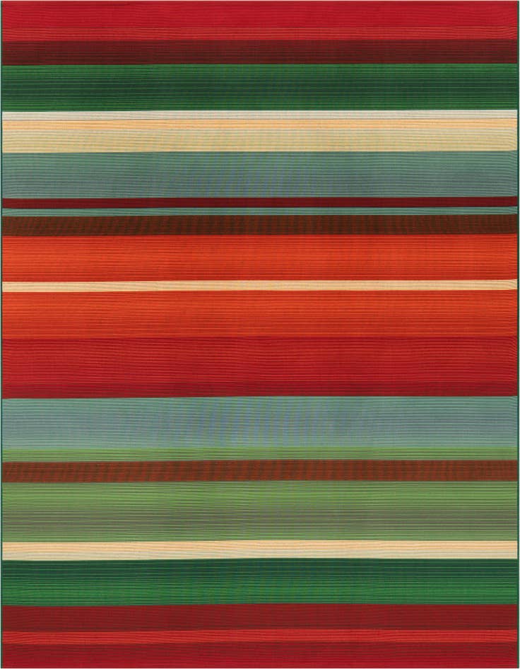 Detail image of 7' 10 x 7' 10 Easy-Clean Modern Indoor / Outdoor Square Rug