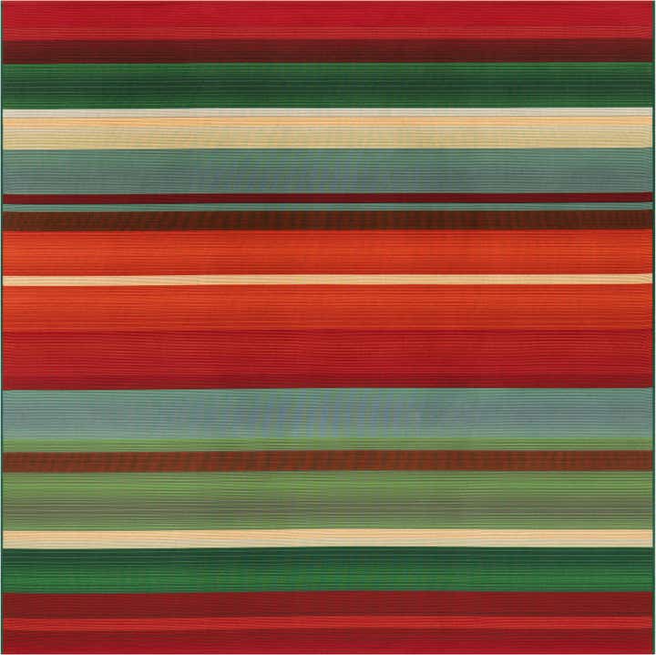 7' 10 x 7' 10 Easy-Clean Modern Indoor / Outdoor Square Rug
