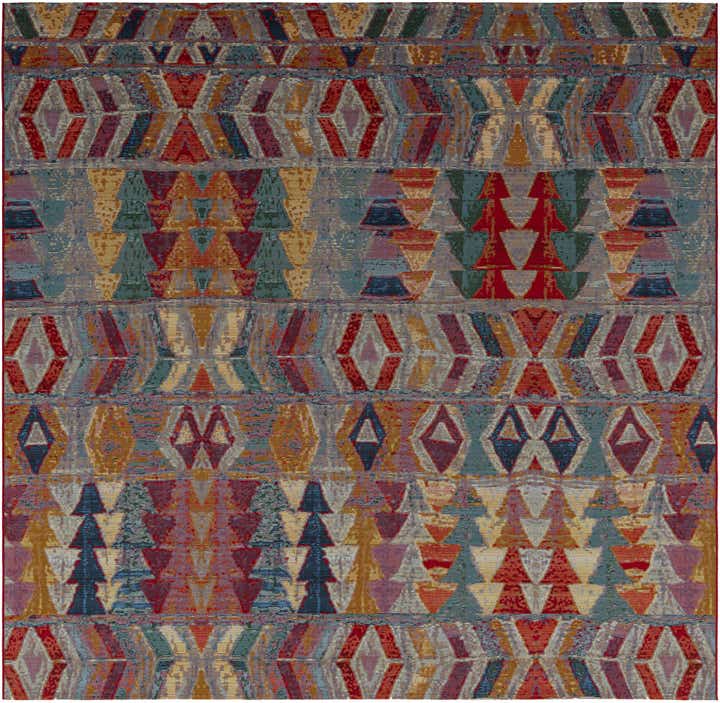 10' x 10' Easy-Clean Modern Indoor / Outdoor Square Rug