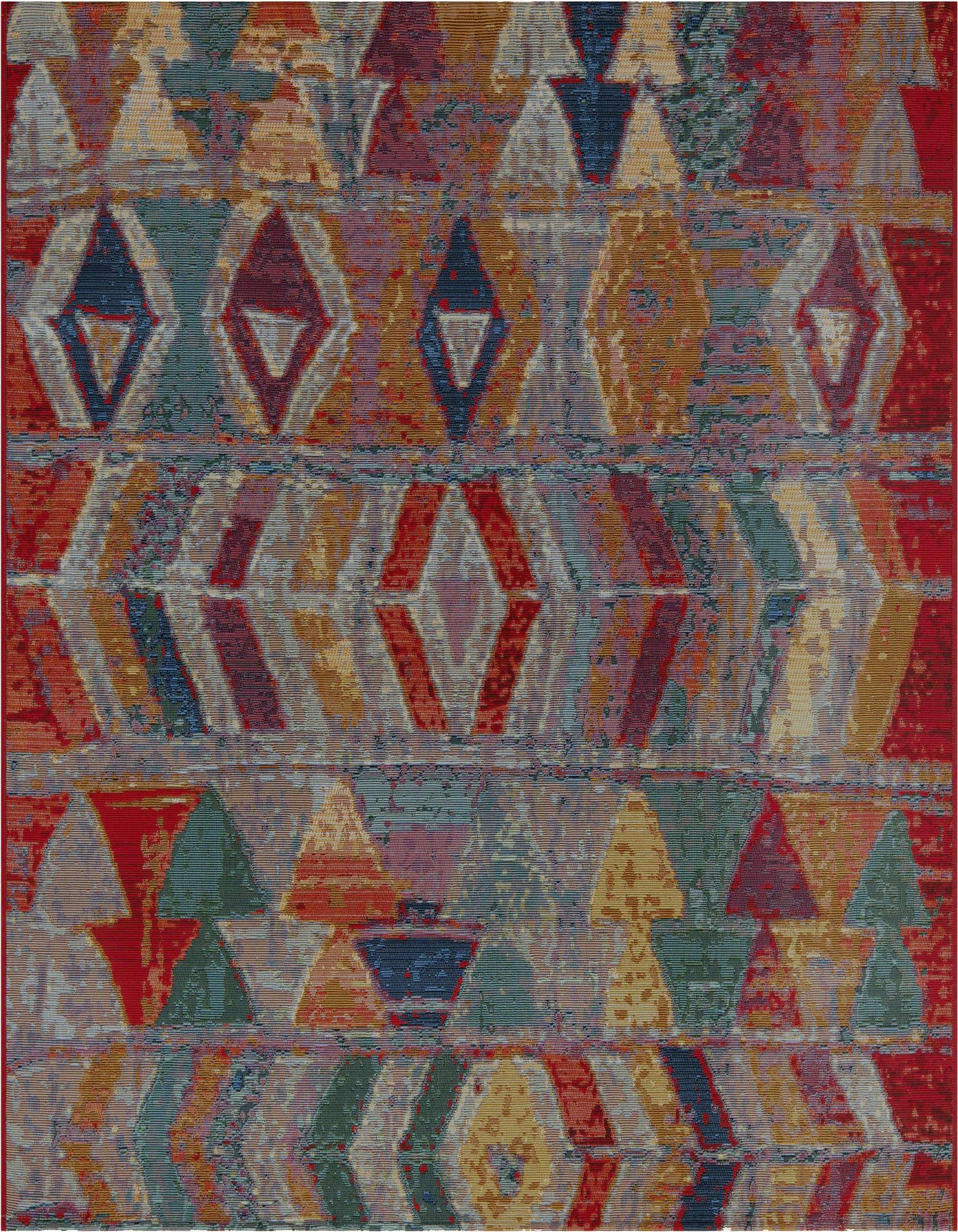 5' 3 x 5' 3 Easy-Clean Modern Indoor / Outdoor Square Rug