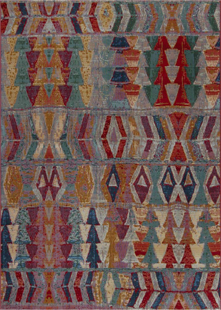 7' 10 x 7' 10 Easy-Clean Modern Indoor / Outdoor Square Rug
