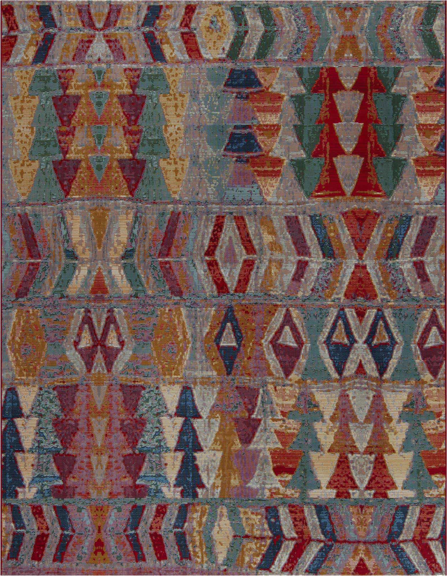 7' 10 x 7' 10 Easy-Clean Modern Indoor / Outdoor Square Rug