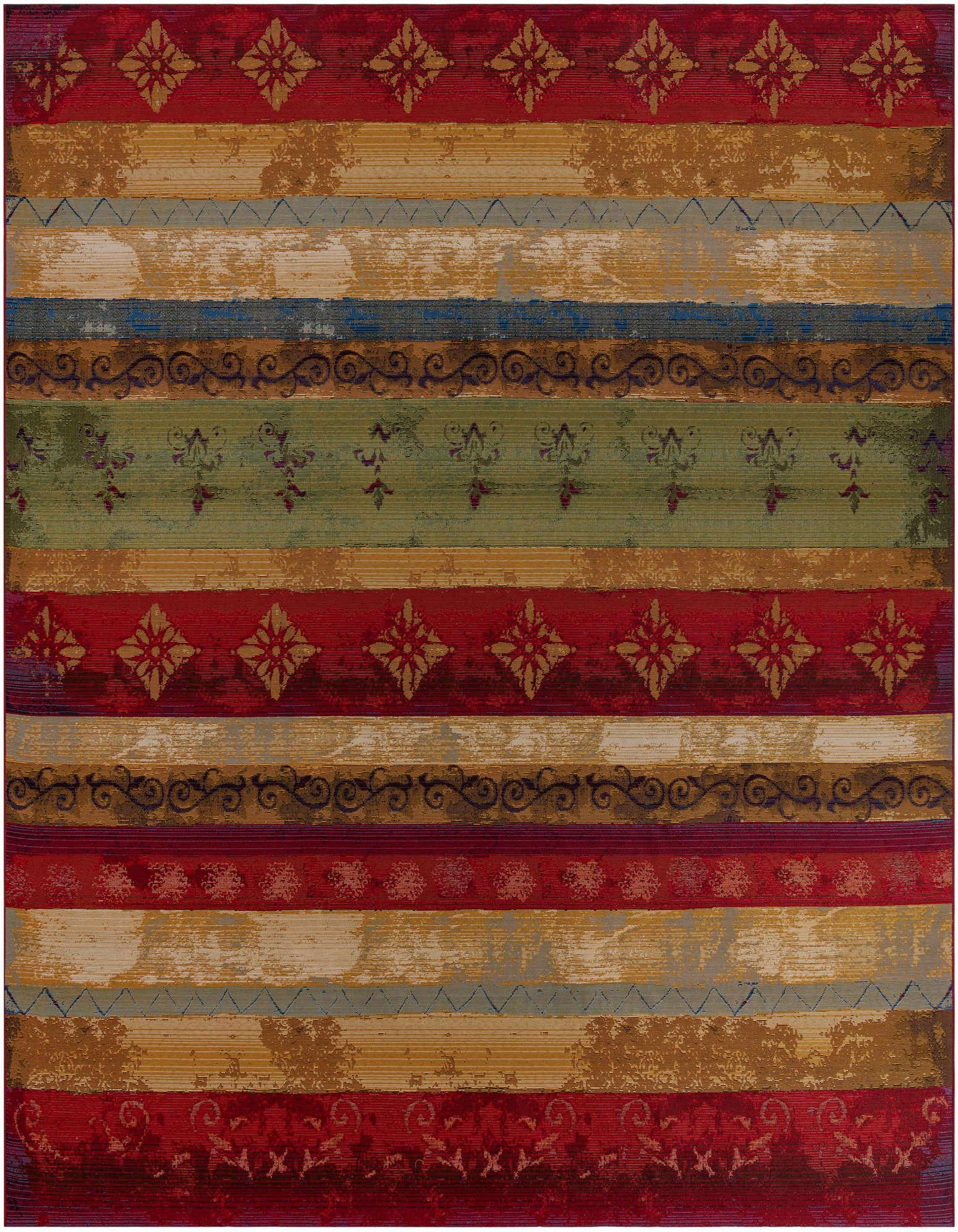 10' x 10' Easy-Clean Modern Indoor / Outdoor Square Rug