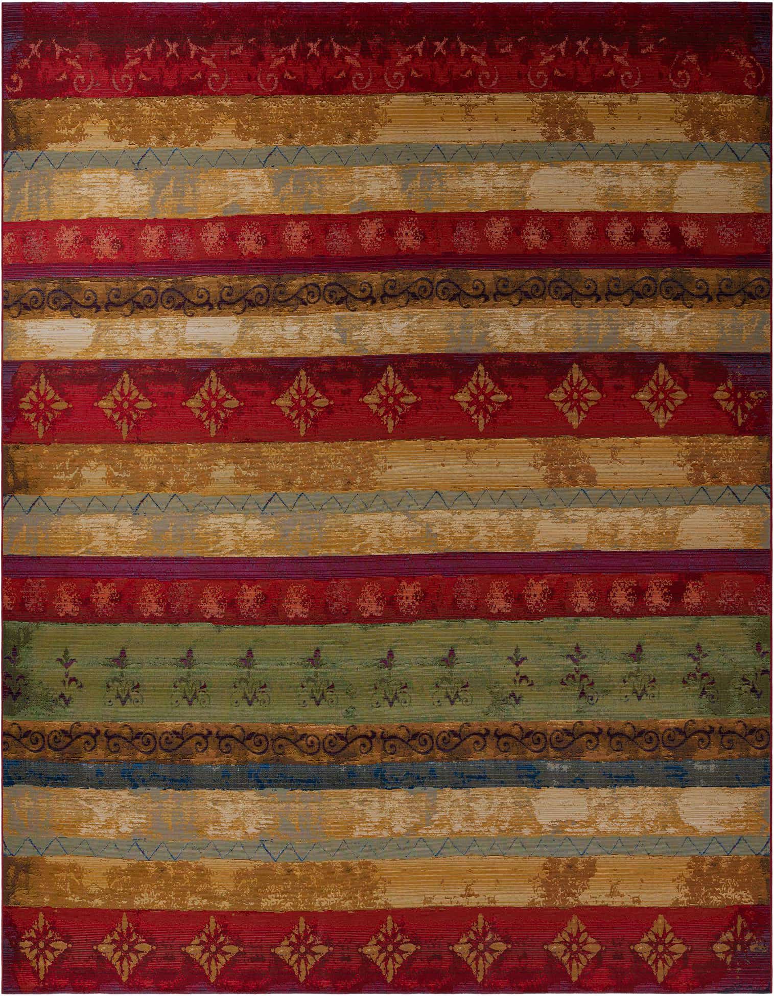 12' x 12' Easy-Clean Modern Indoor / Outdoor Square Rug