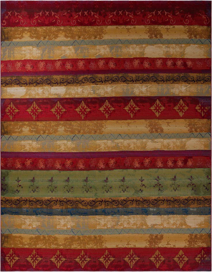 Detail image of 12' x 12' Easy-Clean Modern Indoor / Outdoor Square Rug