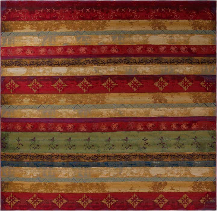 12' x 12' Easy-Clean Modern Indoor / Outdoor Square Rug