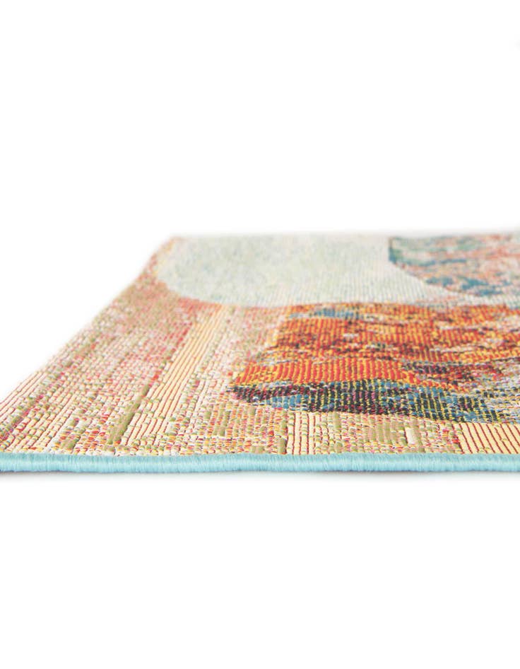 Detail image of 10' x 10'  Washable Modern Indoor / Outdoor Square Rug