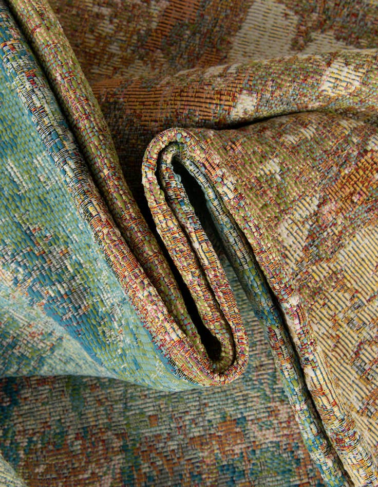 Detail image of 10' x 10'  Washable Modern Indoor / Outdoor Square Rug