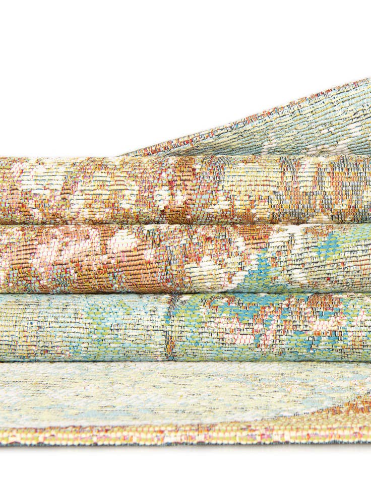 Detail image of 10' x 10'  Washable Modern Indoor / Outdoor Square Rug