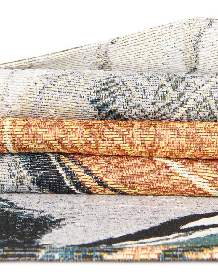 Detail image of 7' 10 x 7' 10 Easy-Clean Modern Indoor / Outdoor Square Rug
