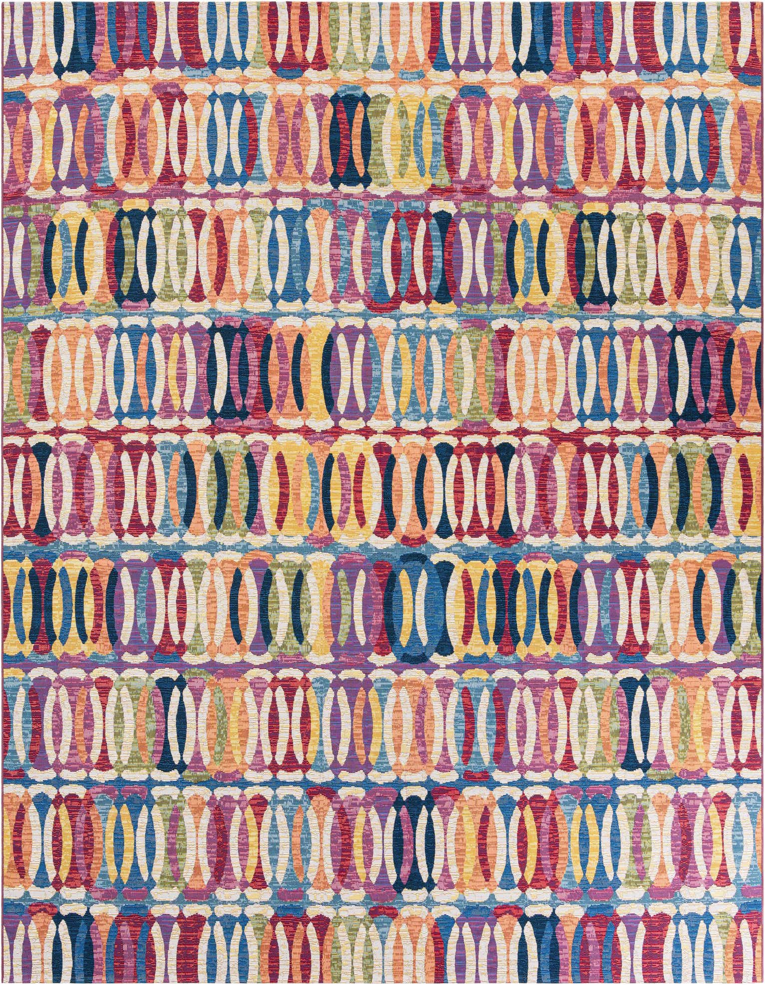 10' x 10' Easy-Clean Modern Indoor / Outdoor Square Rug