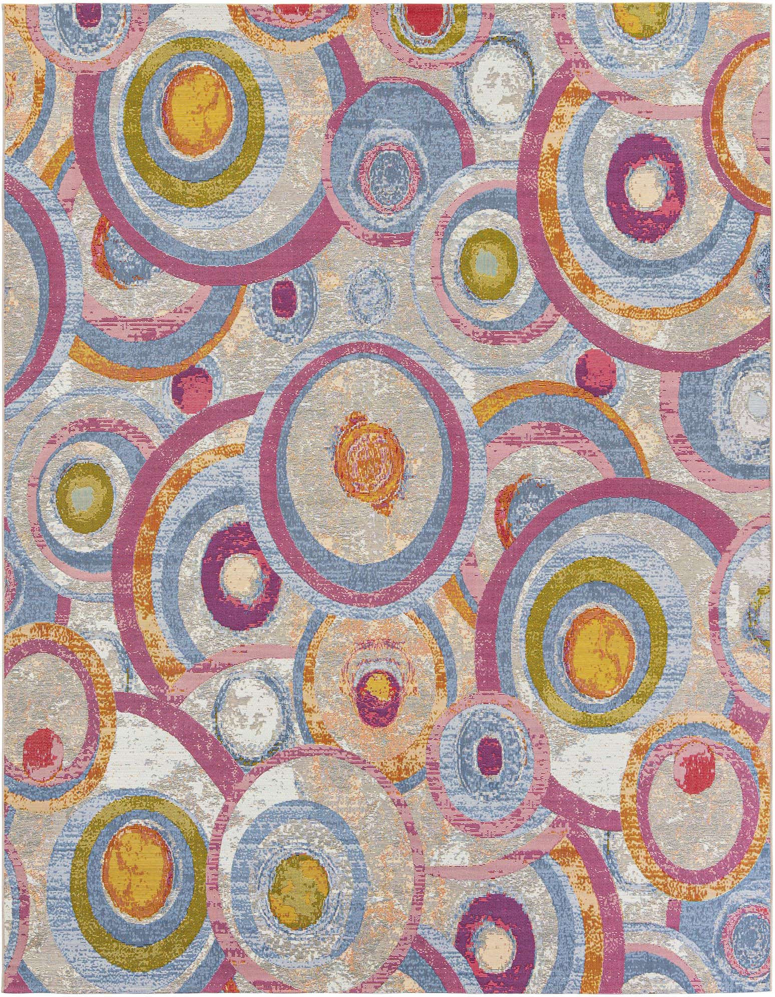 10' x 10' Easy-Clean Modern Indoor / Outdoor Square Rug