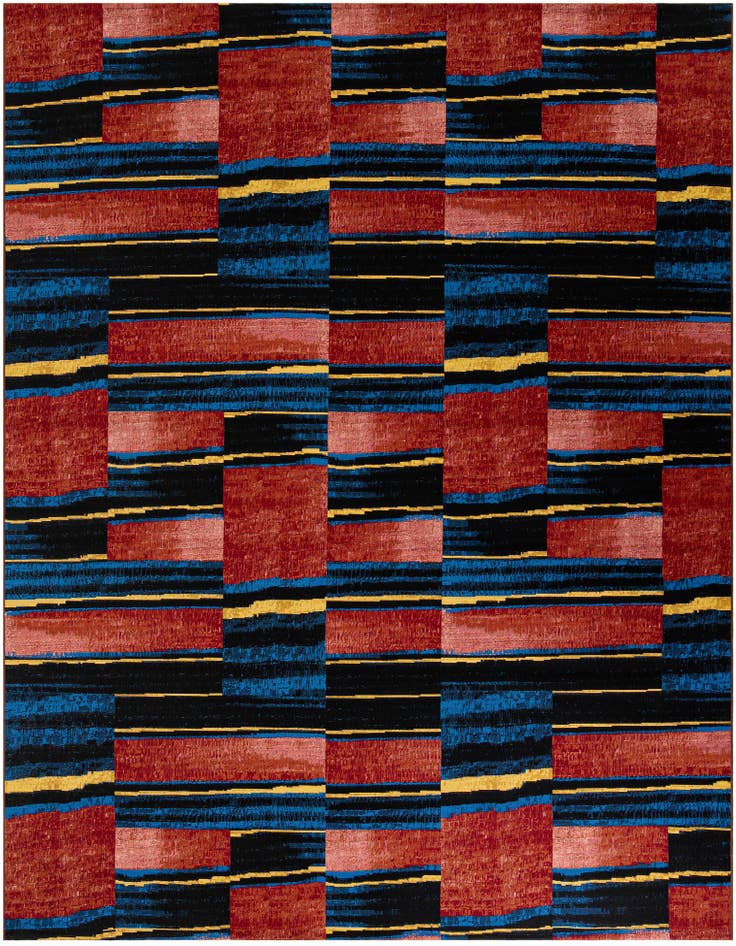 Detail image of 10' x 10' Easy-Clean Modern Indoor / Outdoor Square Rug