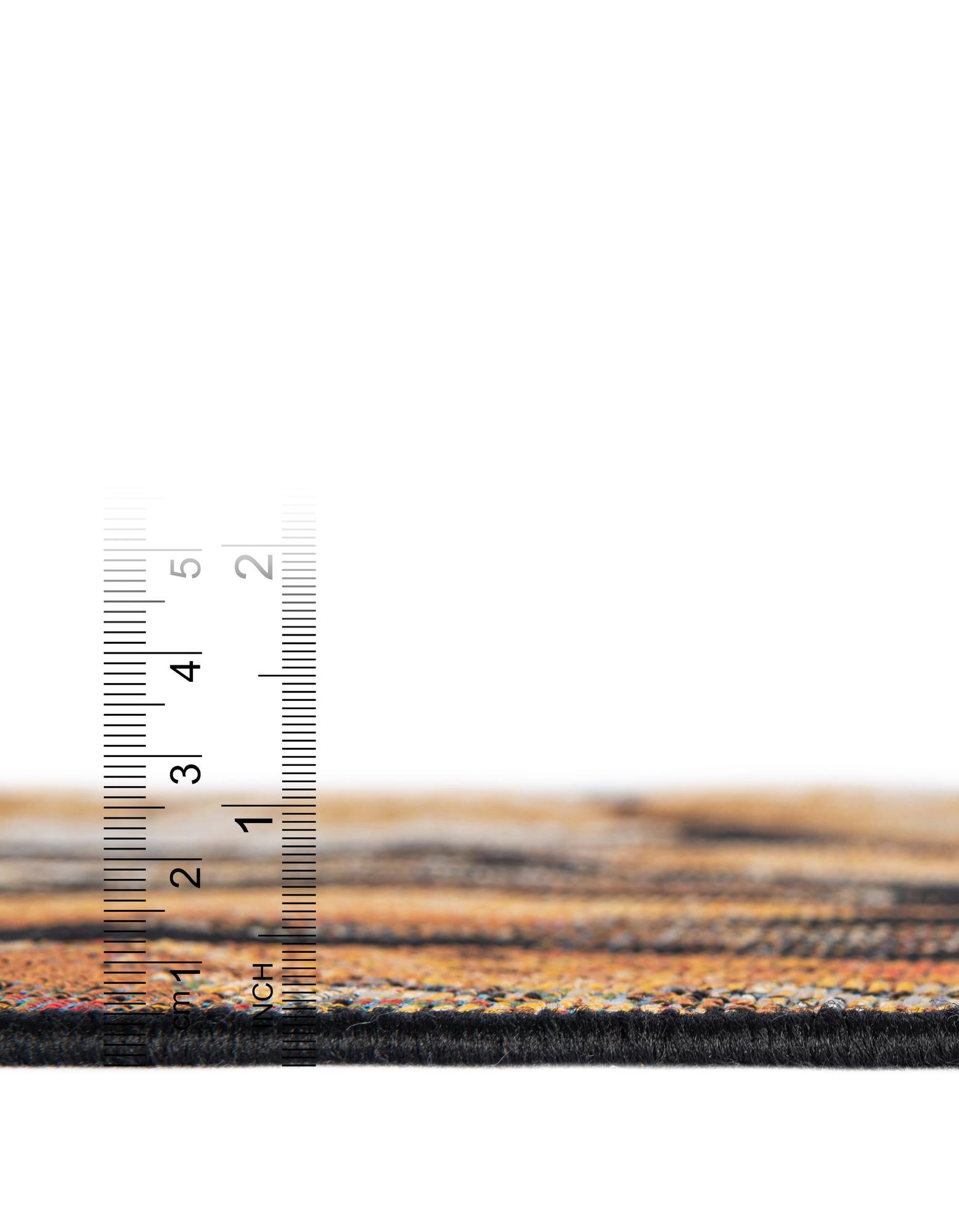 7' 10 x 7' 10 Easy-Clean Modern Indoor / Outdoor Square Rug