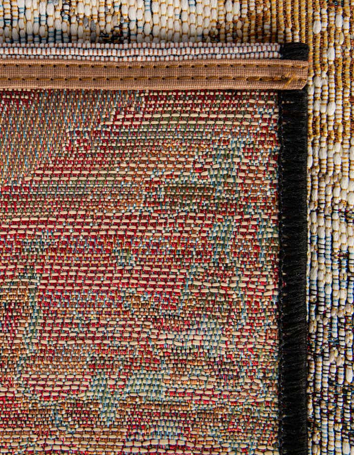 7' 10 x 7' 10 Easy-Clean Modern Indoor / Outdoor Square Rug