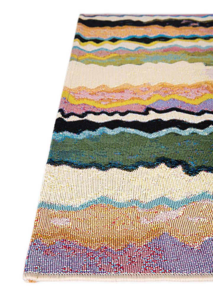 7' 10 x 7' 10 Easy-Clean Modern Indoor / Outdoor Square Rug