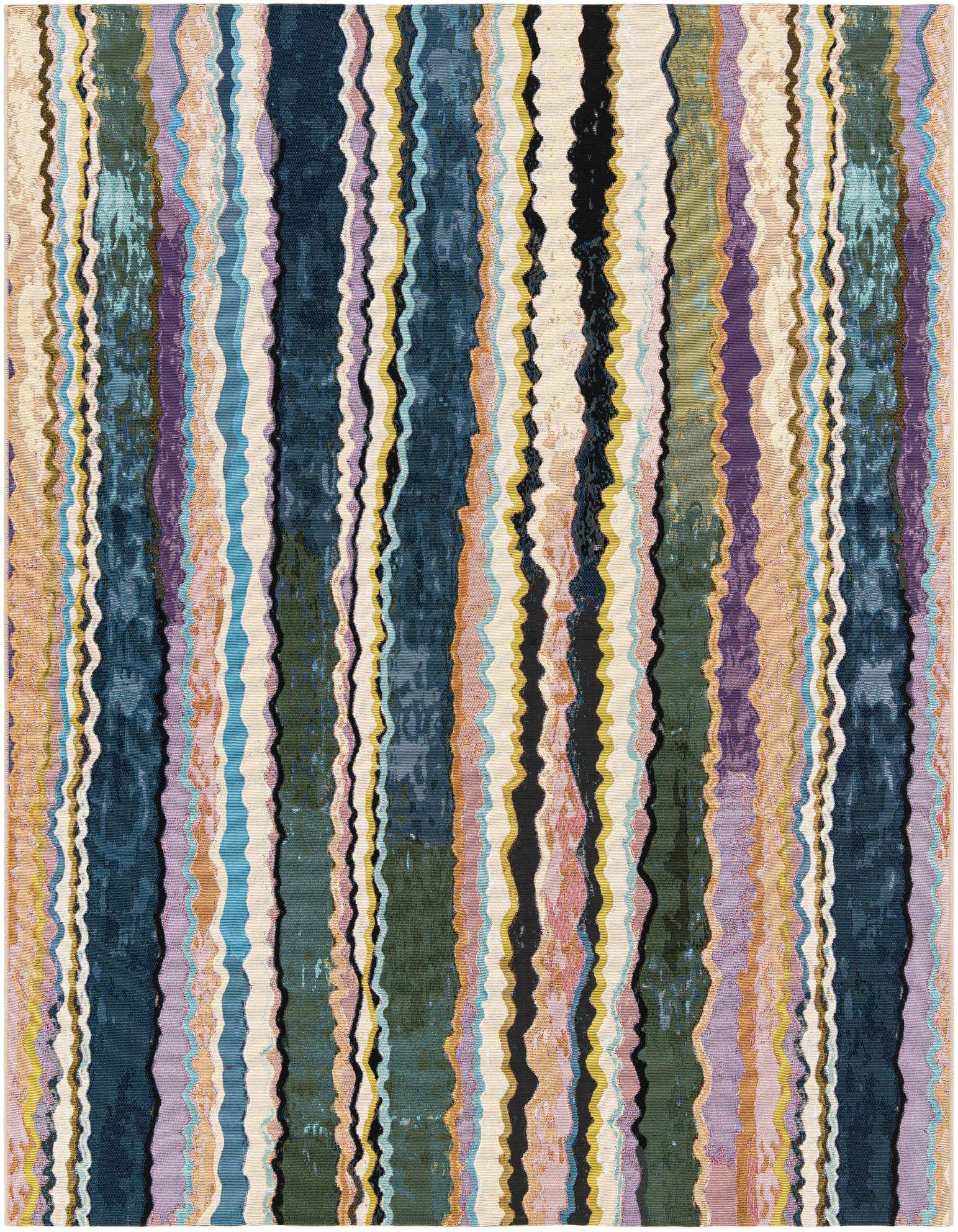 7' 10 x 7' 10 Easy-Clean Modern Indoor / Outdoor Square Rug