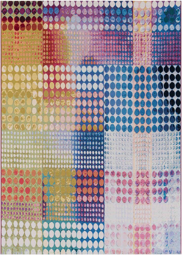 8' x 8' Easy-Clean Modern Indoor / Outdoor Square Rug