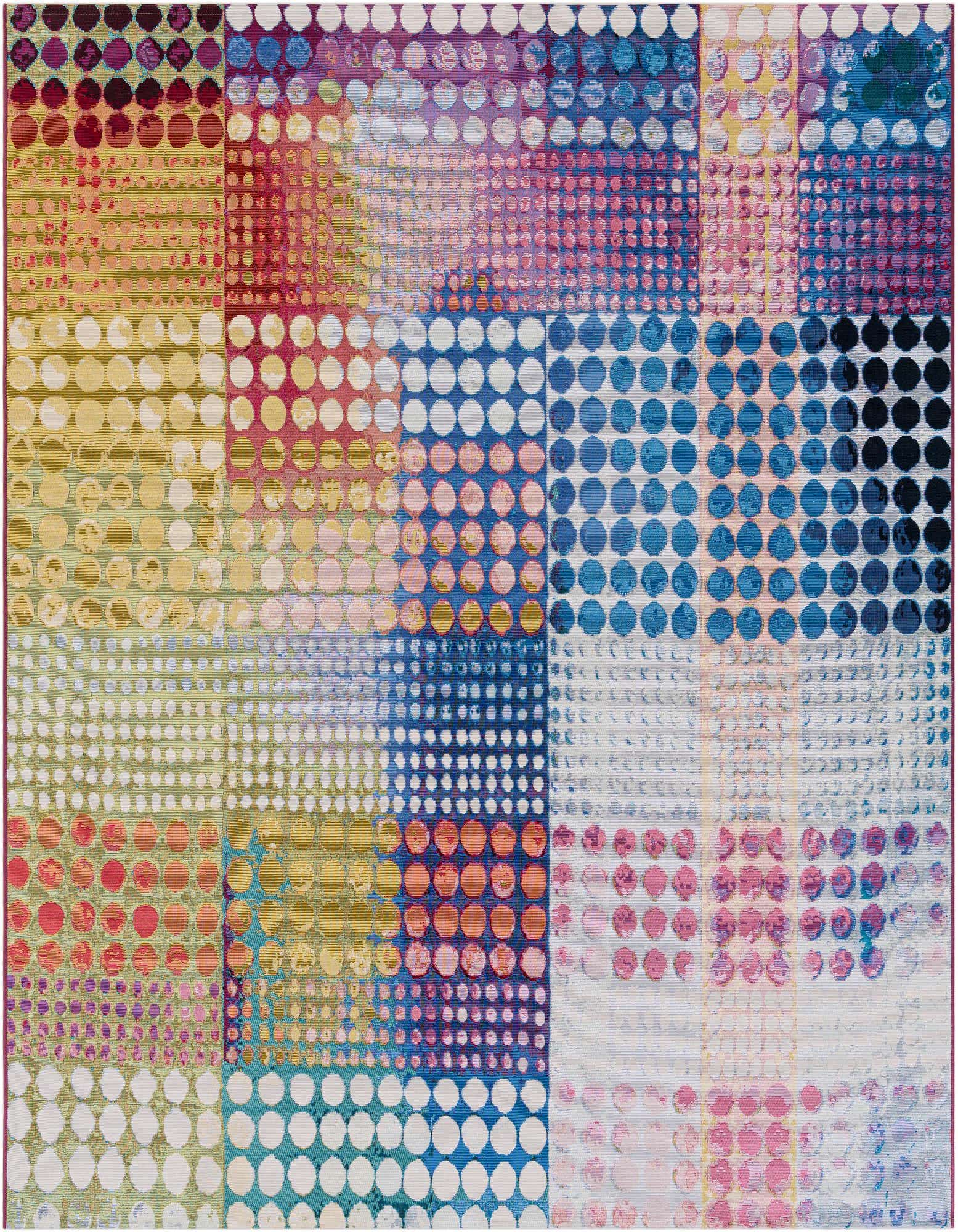 8' x 8' Easy-Clean Modern Indoor / Outdoor Square Rug