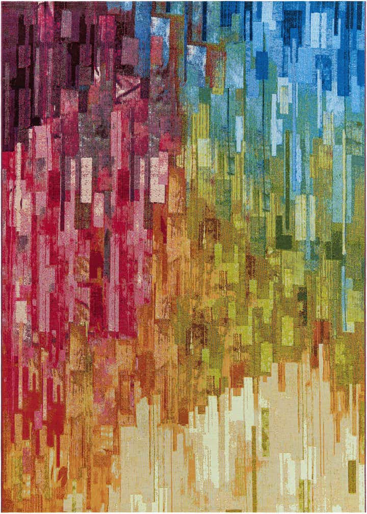 8' x 8' Easy-Clean Modern Indoor / Outdoor Square Rug