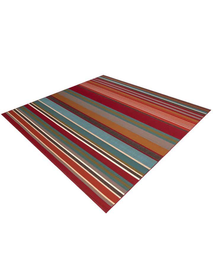 10' x 10' Easy-Clean Modern Indoor / Outdoor Square Rug