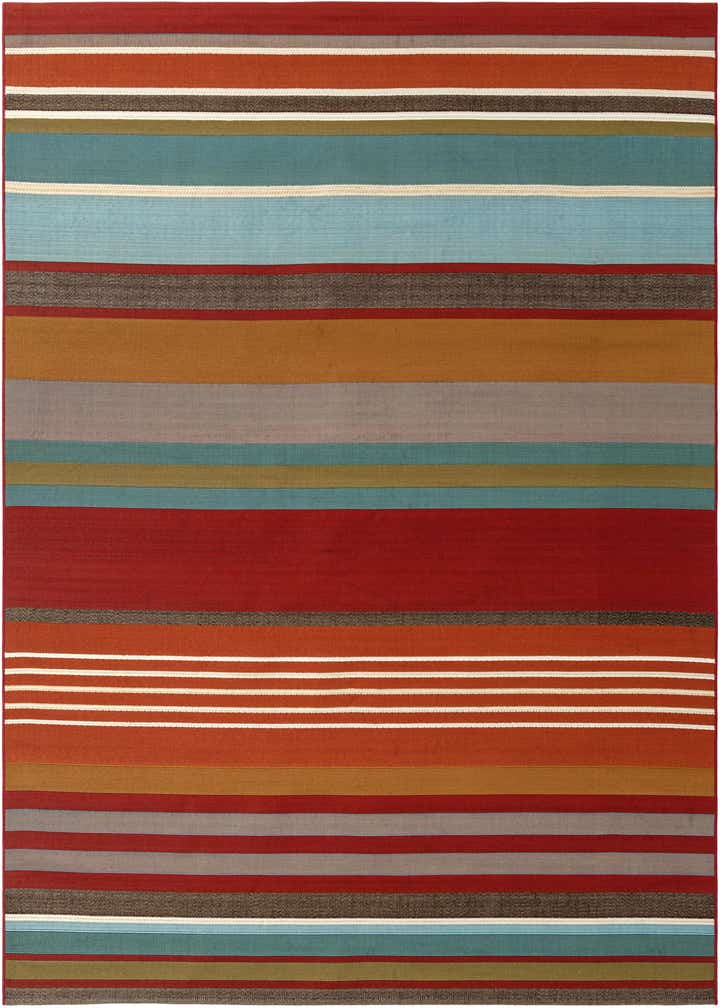 7' 10 x 7' 10 Easy-Clean Modern Indoor / Outdoor Square Rug