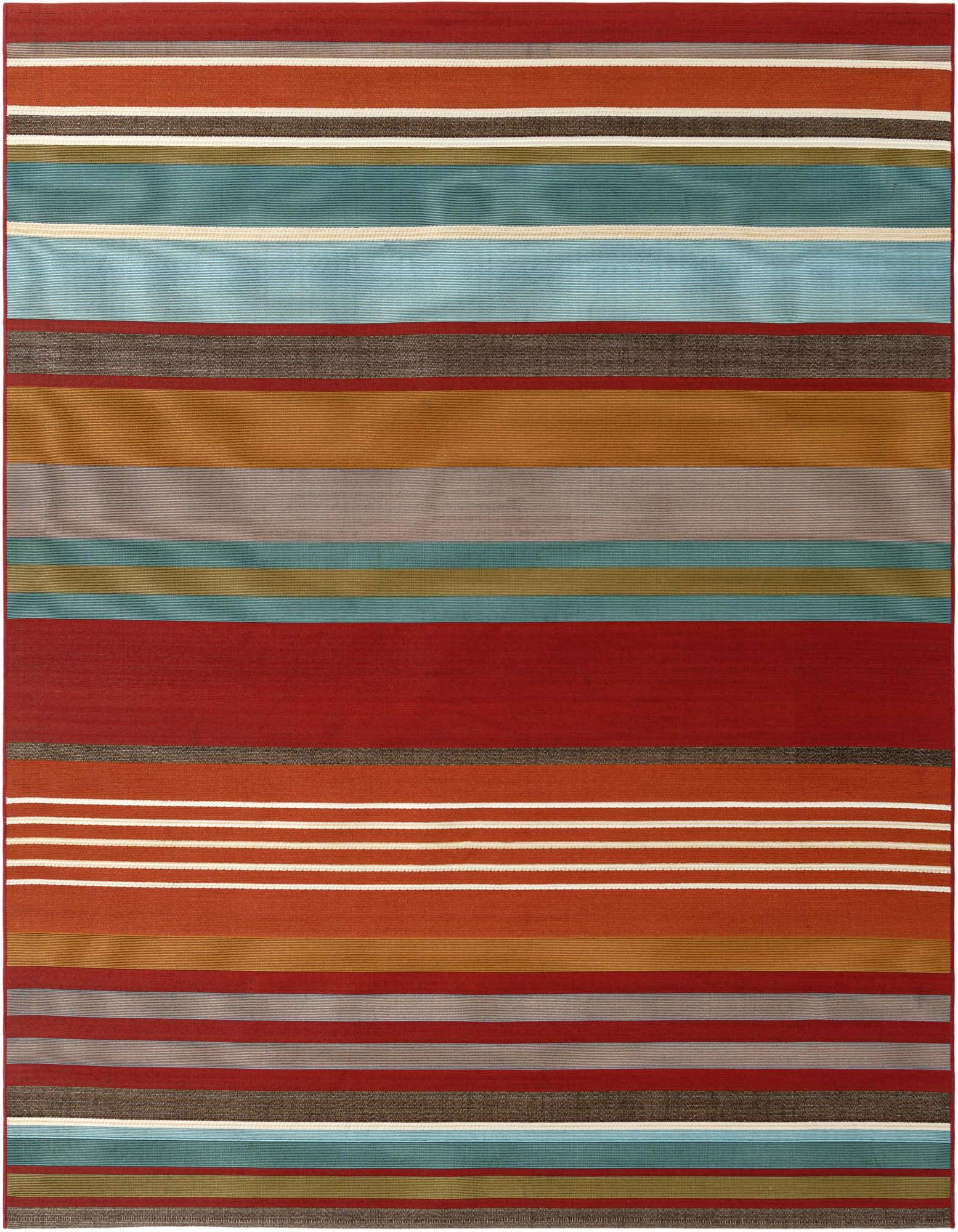 7' 10 x 7' 10 Easy-Clean Modern Indoor / Outdoor Square Rug