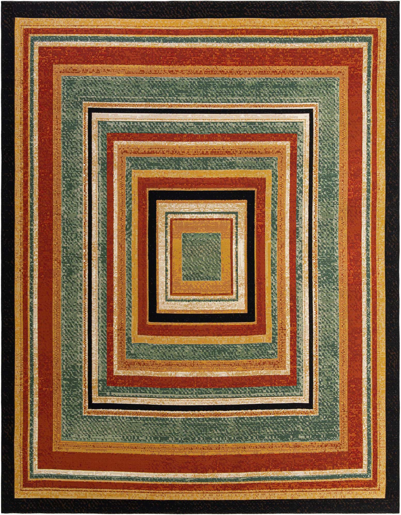 10' x 10' Easy-Clean Modern Indoor / Outdoor Square Rug