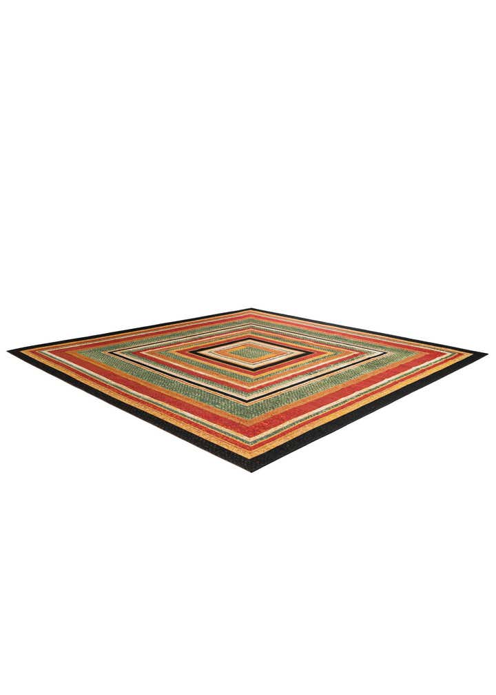 10' x 10' Easy-Clean Modern Indoor / Outdoor Square Rug