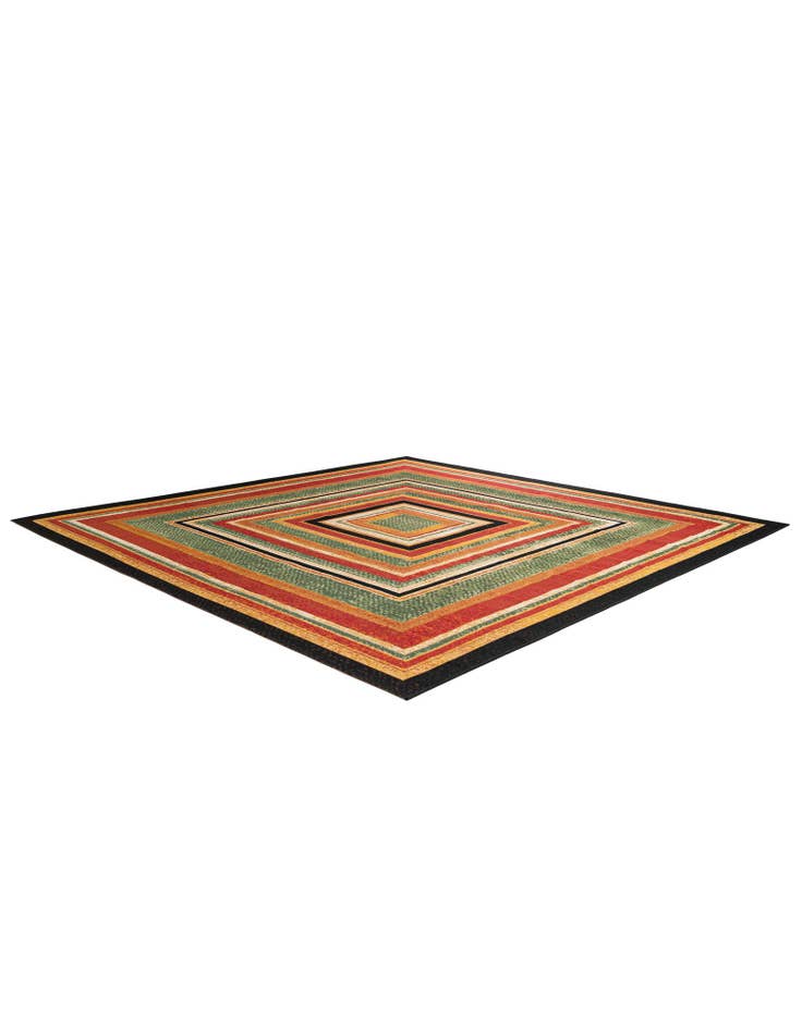 Detail image of 10' x 10'  Washable Modern Indoor / Outdoor Square Rug
