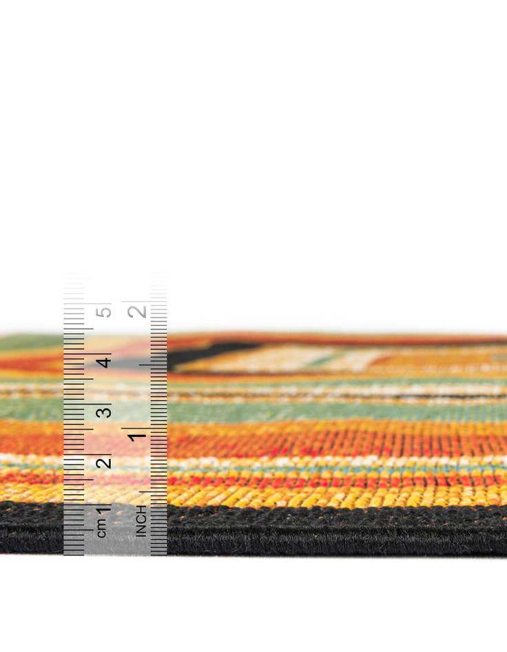 Detail image of 10' x 10'  Washable Modern Indoor / Outdoor Square Rug