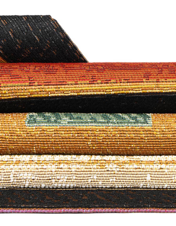 Detail image of 10' x 10'  Washable Modern Indoor / Outdoor Square Rug