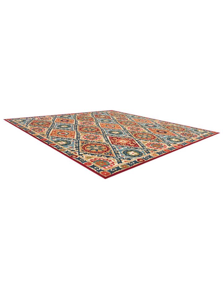 10' x 10' Easy-Clean Modern Indoor / Outdoor Square Rug