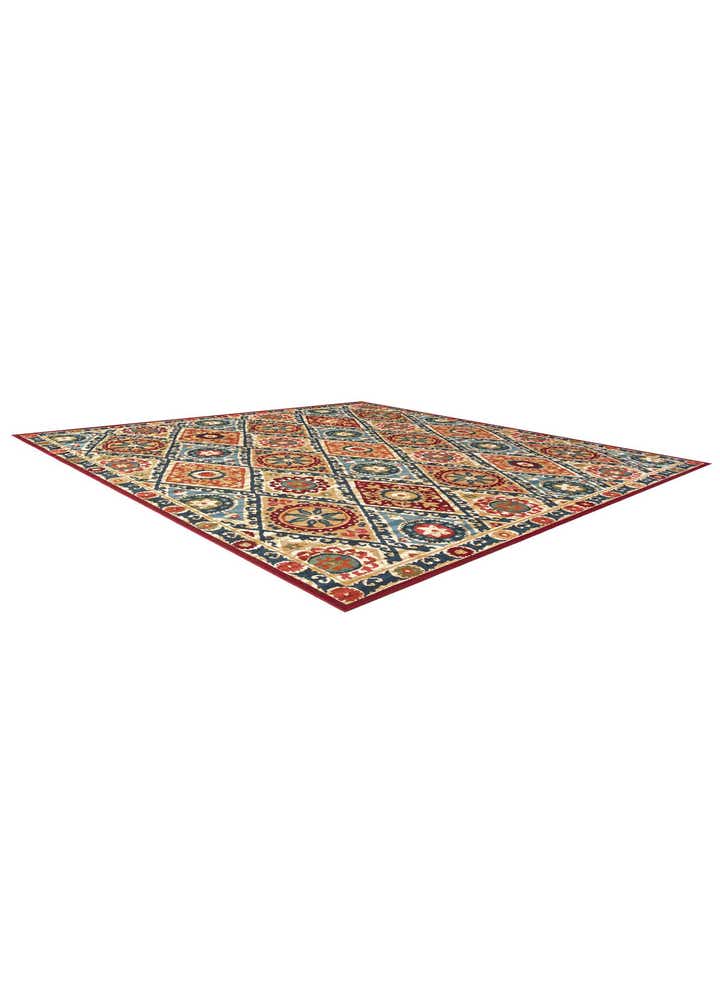 10' x 10' Easy-Clean Modern Indoor / Outdoor Square Rug