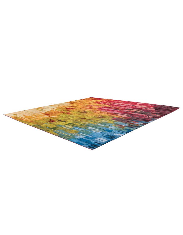 Detail image of 10' x 10' Easy-Clean Modern Indoor / Outdoor Square Rug