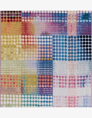 Easy-Clean Modern Indoor / Outdoor Square Rug