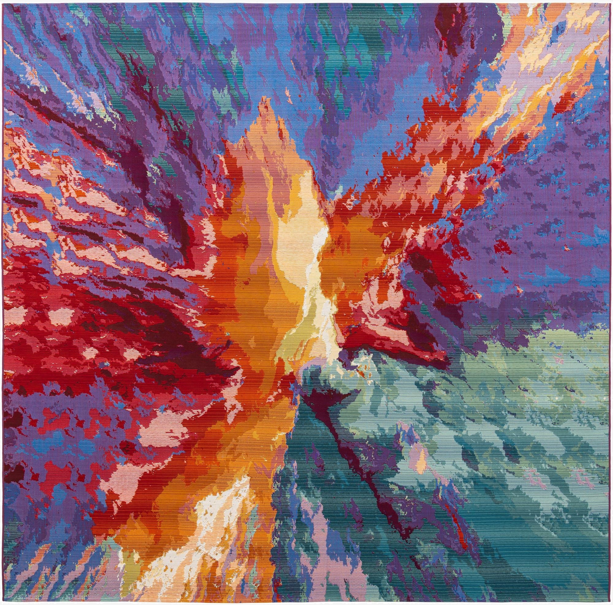 10' x 10'  Washable Modern Indoor / Outdoor Square Rug