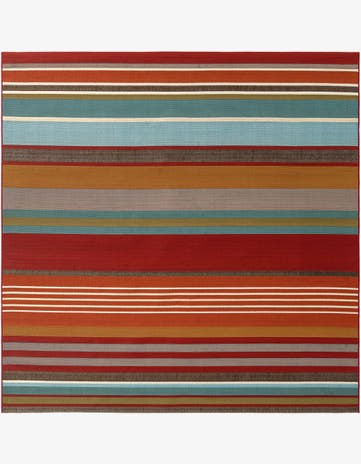 Easy-Clean Modern Indoor / Outdoor Square Rug